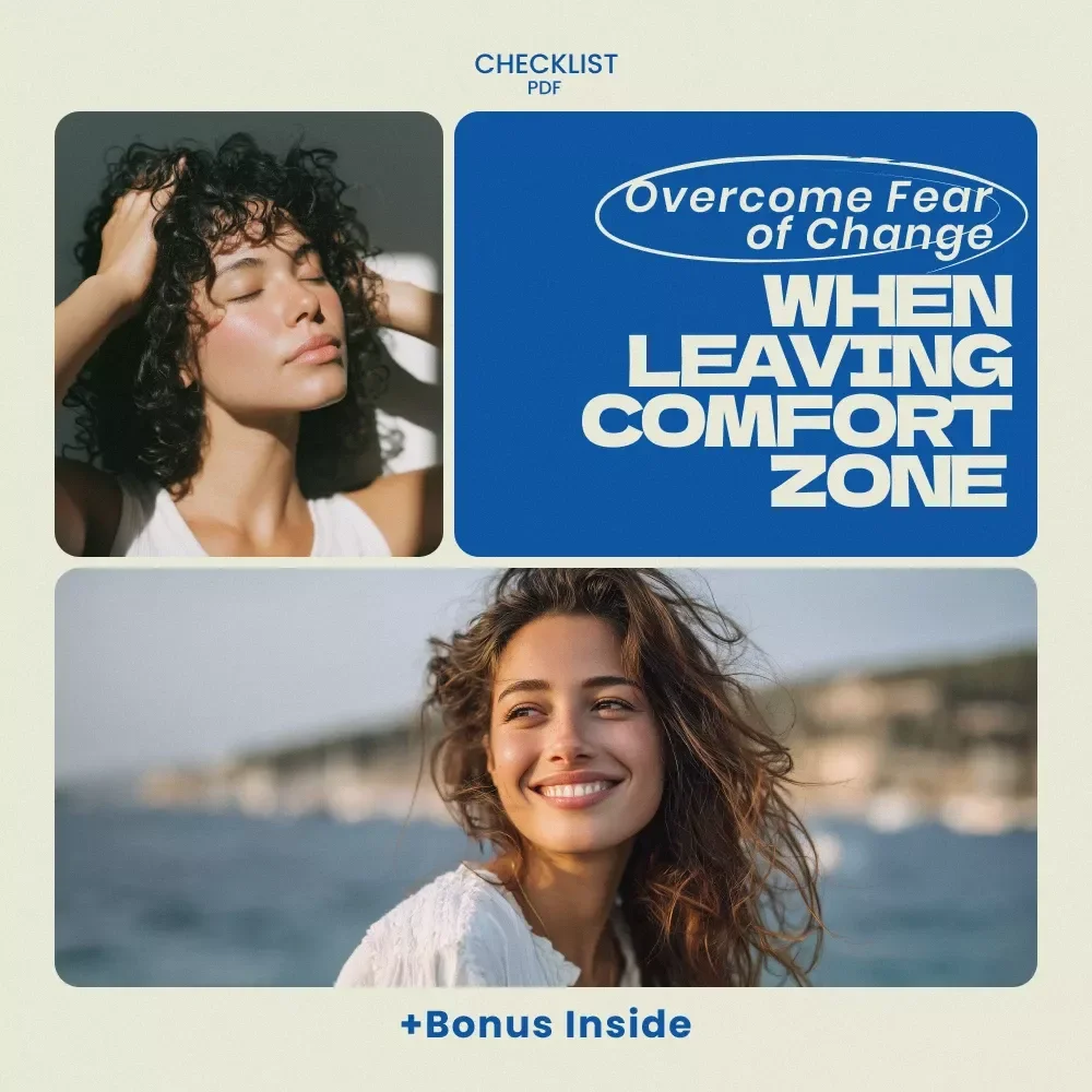 Break Out of the Comfort Zone Checklist – Overcome Fear of Change When Leaving Comfort Zone, Personal Growth Printable, Mindset Shift Guide — video