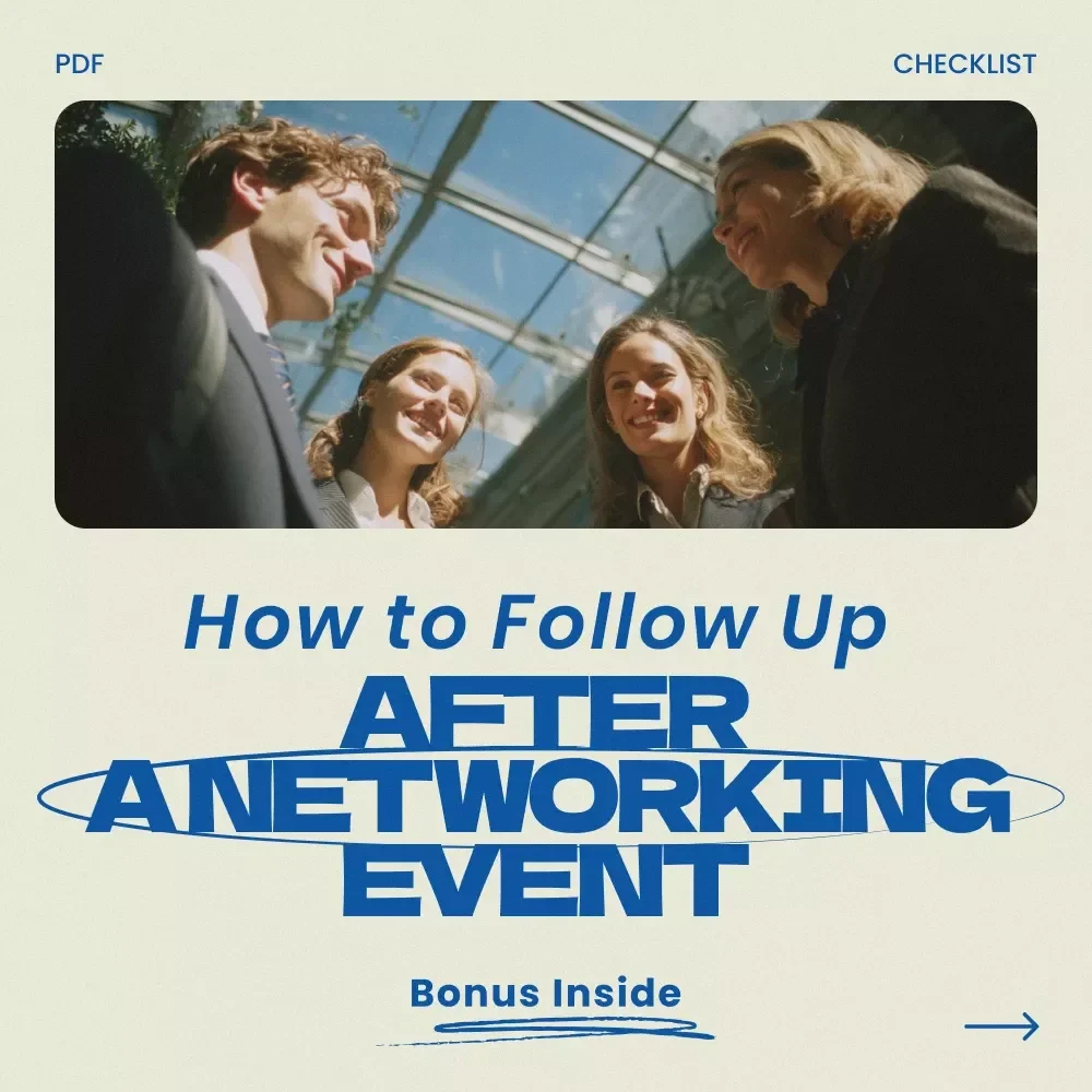 Your Smart Follow-Up Checklist – How to Follow Up After a Networking Event | Professional Networking Follow Up System | Relationship Building & Contact Tracking Digital Checklist — video