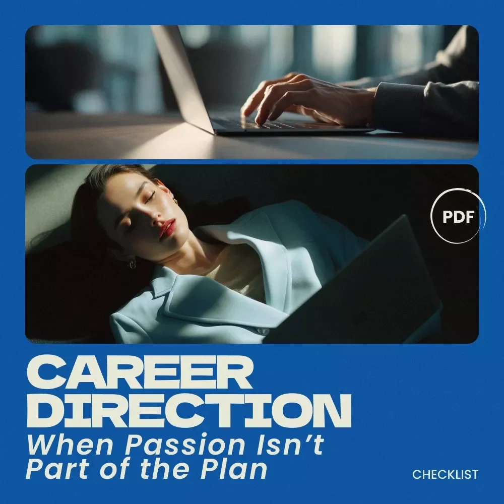 Career Direction When Passion Isn’t Part of the Plan – Practical Checklist for Clarity | How to Find a Career Path When You Have No Passion | Career Discovery Guide, Life Direction Worksheet, Digital Download — video