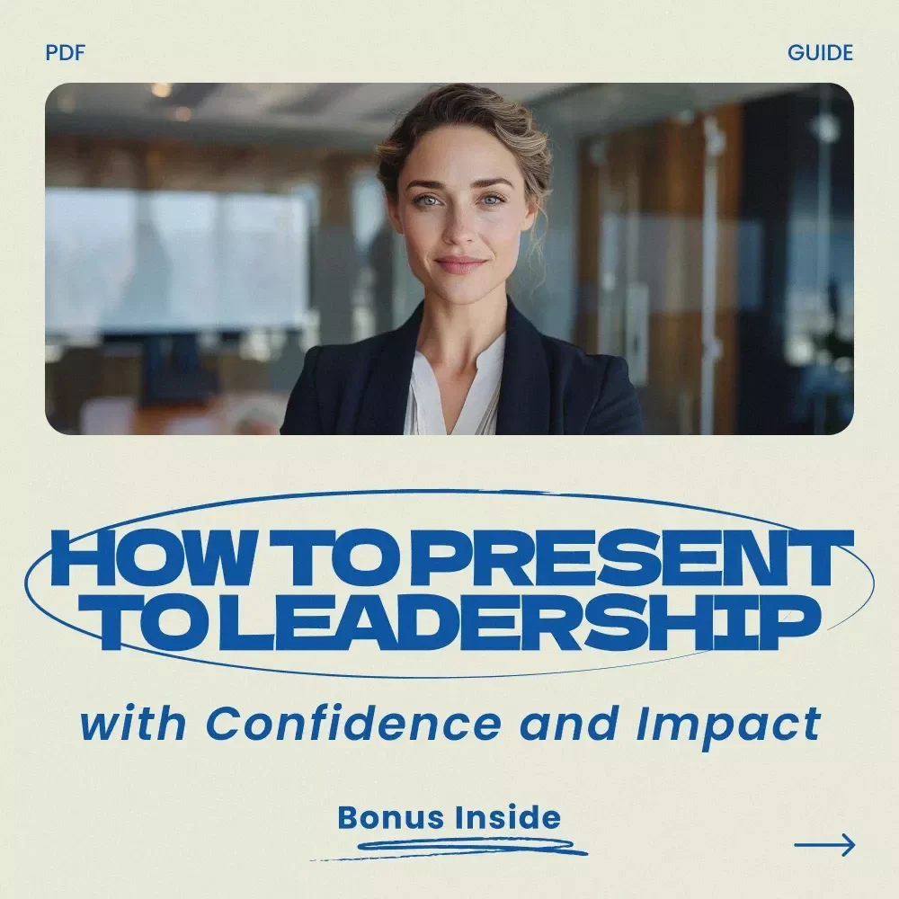 How to Present to Leadership with Confidence and Impact | Professional Guide on how to present ideas to leadership, Executive Communication eBook, Business Presentation Checklist — video