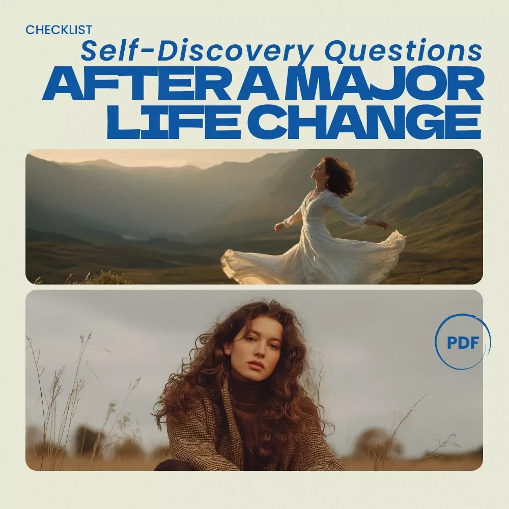 Self-Discovery Checklist After a Major Life Change | Self Discovery Questions After Major Life Change Printable Guide, Life Reset Workbook, Personal Growth Reflection Tool — video