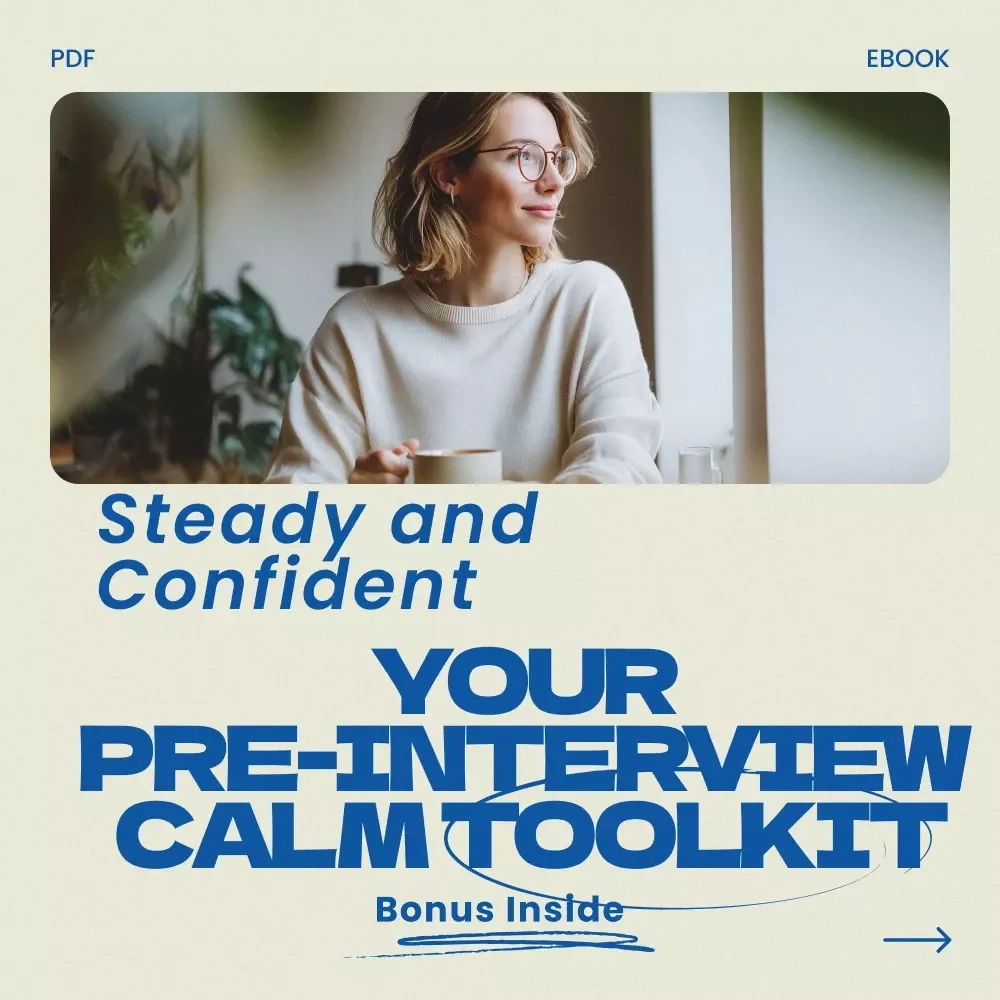 Steady and Confident: Your Pre-Interview Calm Toolkit – eBook Guide on how to calm nerves before an interview, Job Interview Anxiety Relief, Confidence & Mindset Preparation Digital Download — video
