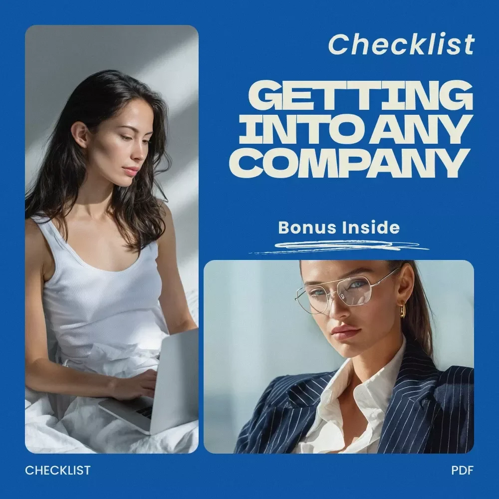 Your Checklist for Getting Into Any Company – Career Networking & Job Search Strategy Checklist | how to get your foot in the door at a company Guide | Professional Career Planning Digital Download — video