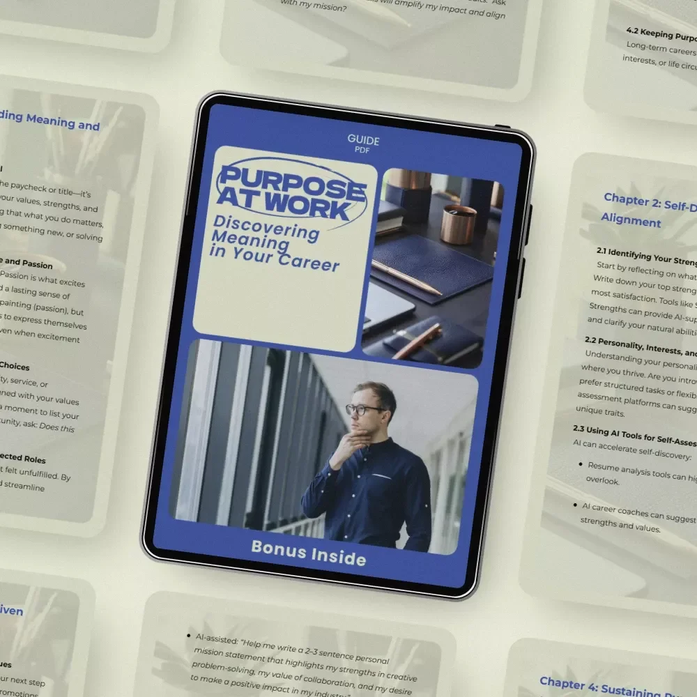 Purpose at Work: Discovering Meaning in Your Career – A Practical Guide on how to find meaning and purpose in your career, Career Clarity Workbook & Life Direction eBook — video
