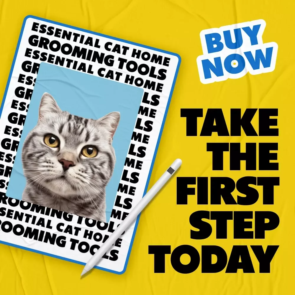 Essential Cat Home Grooming Tools | Digital Download Guide, Cat Grooming eBook & Checklist for Home Grooming, Cat Grooming Tools and Tips