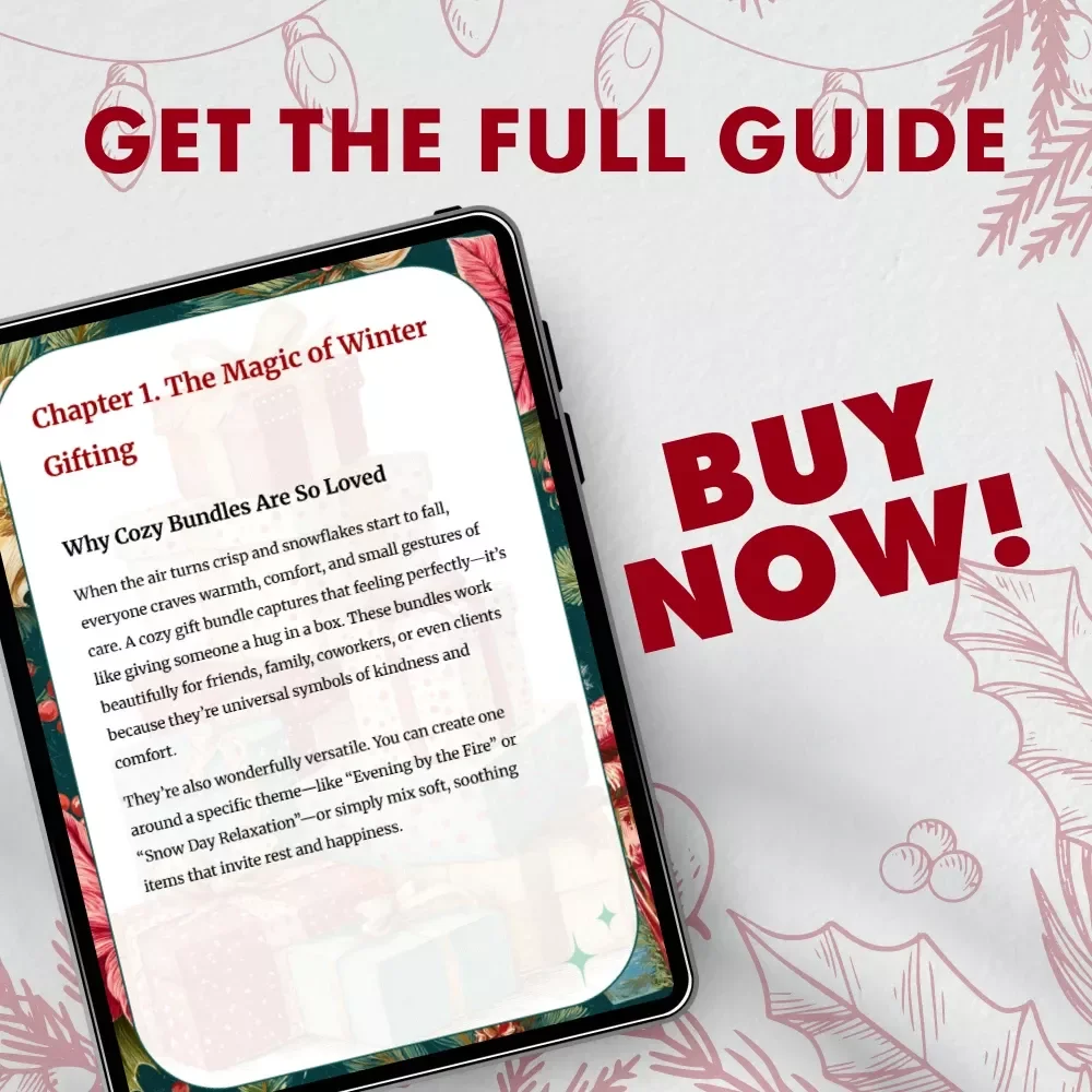 Cozy Winter Gift Guide for Heartfelt Moments | Digital Ebook | How to Make a Cozy Gift Bundle for Winter | DIY Seasonal Gift Inspiration