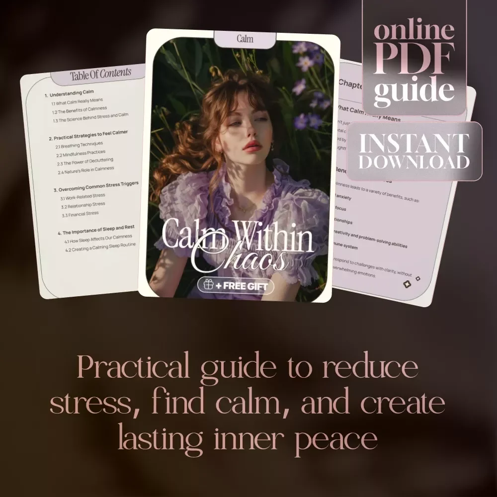 Calm Within Chaos | Stress Relief eBook | Digital Download Guide to Mindfulness, Sleep, Decluttering, and Inner Peace
