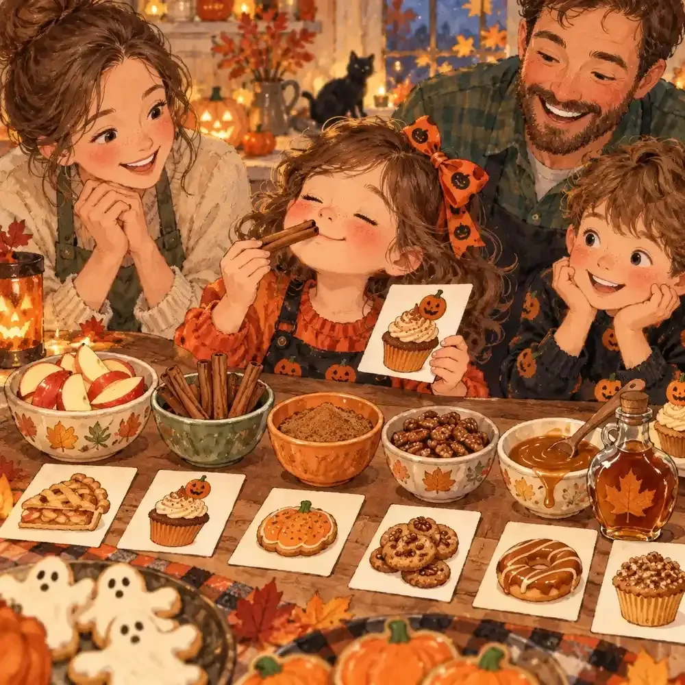 Fall Flavor Match Game for Halloween