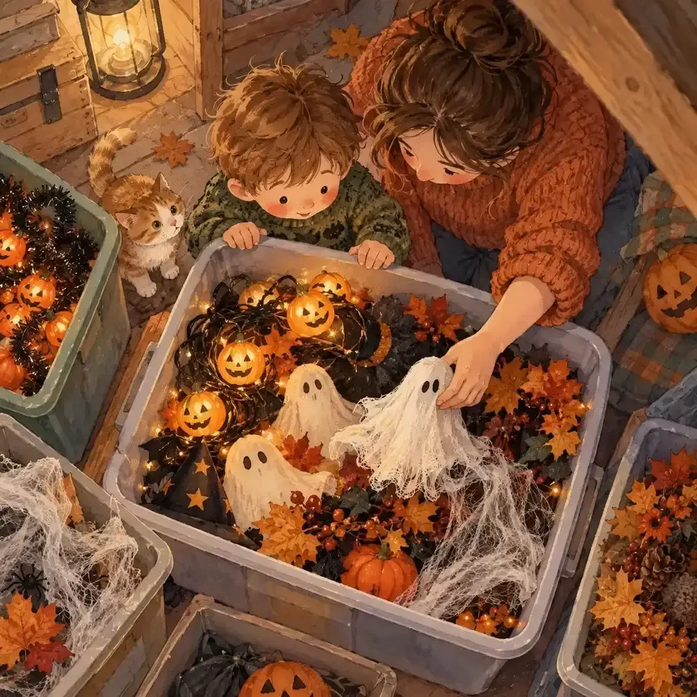 Decoration Inventory Tracker for Halloween Storage
