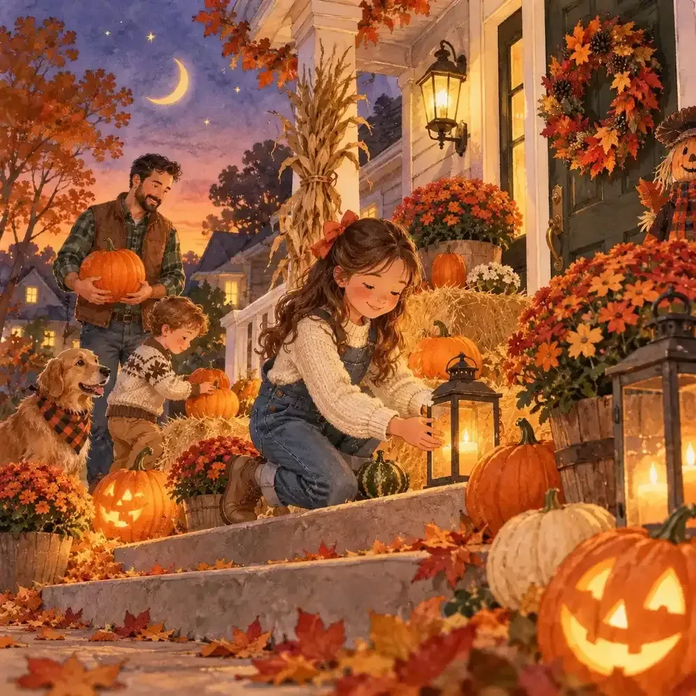 Front Porch Display Designer for Halloween