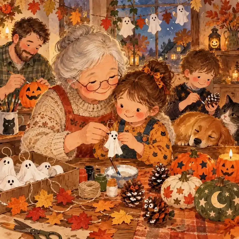 Homemade Decor Guide for a Family Halloween