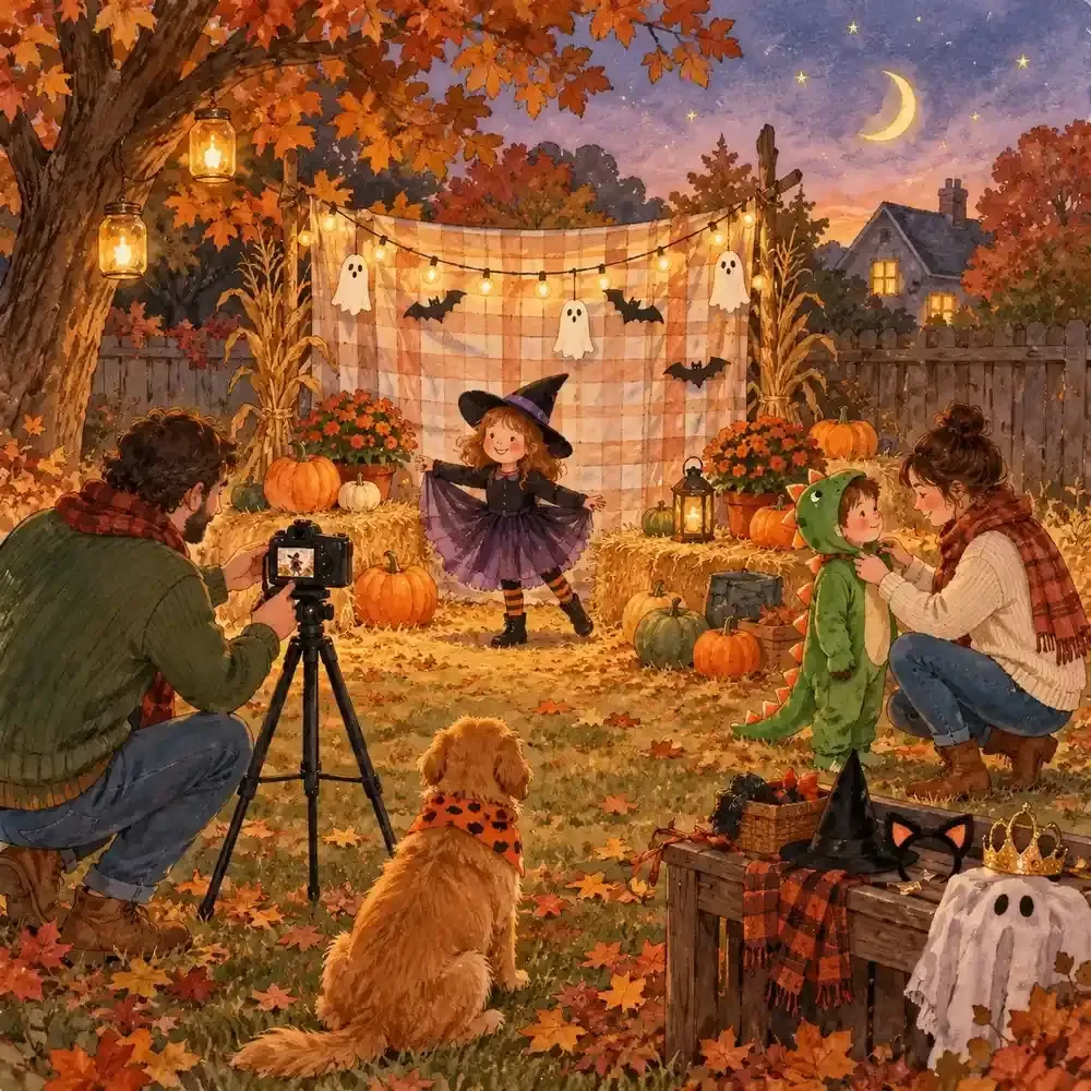 Family Costume Photo Planner for Halloween