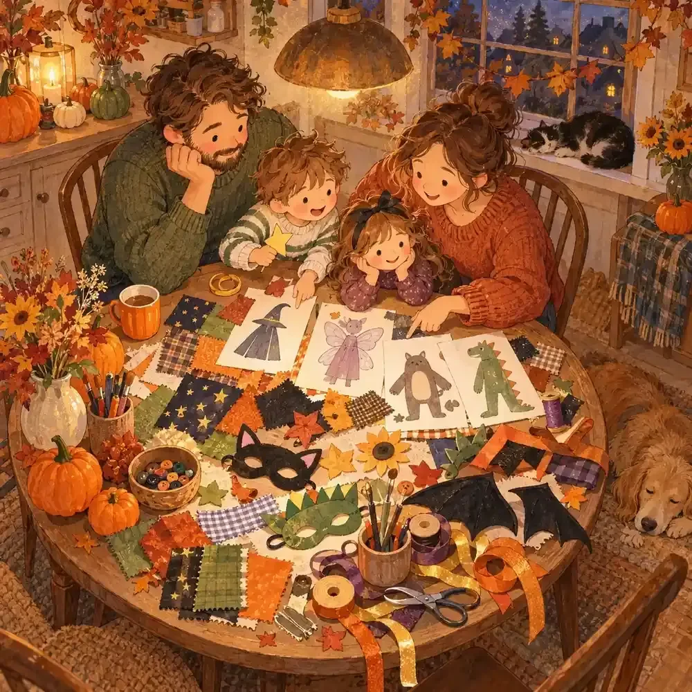 Group Costume Theme Planner for Halloween Families