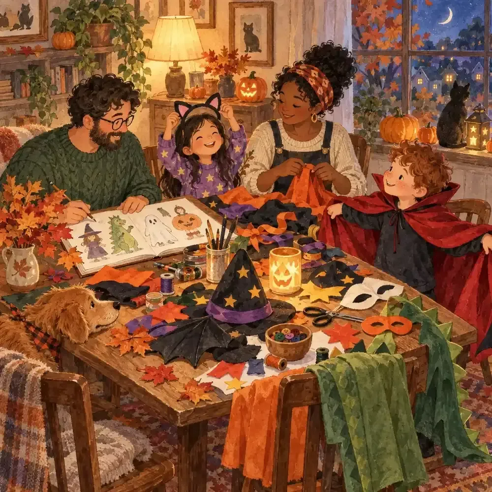 Family Costume Planning Hub for Halloween