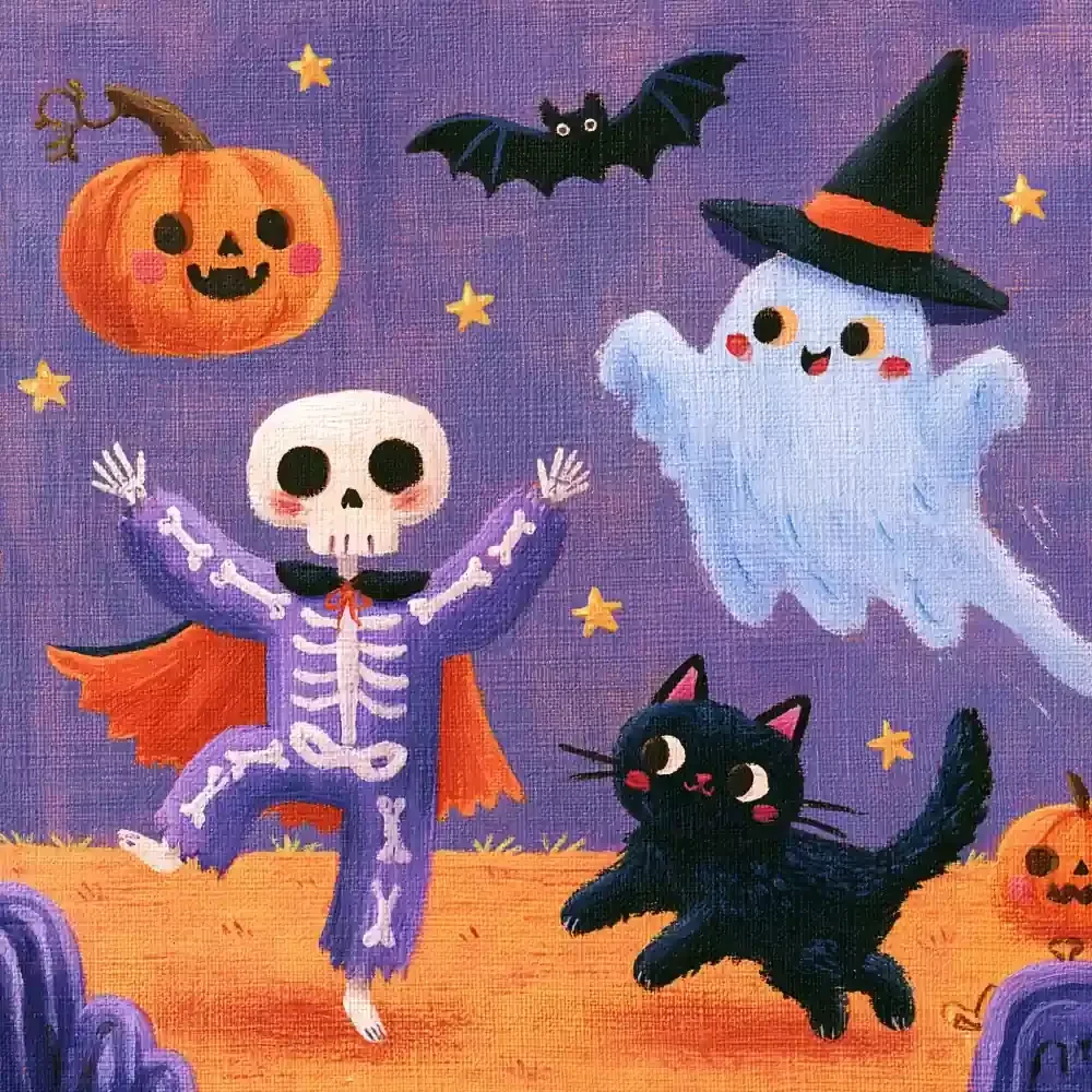 Halloween Freeze Dance Game
