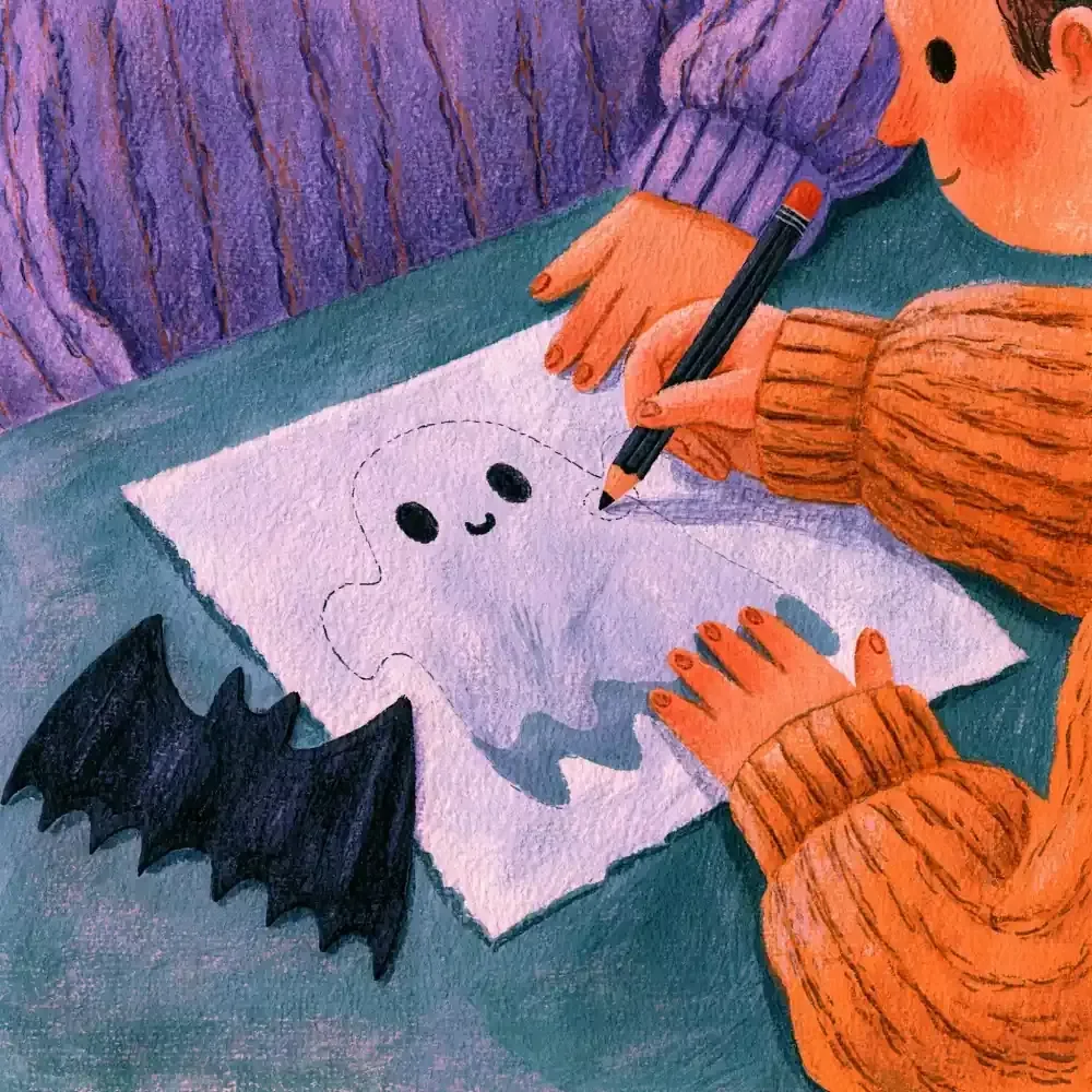 Kids' Halloween Craft Prep