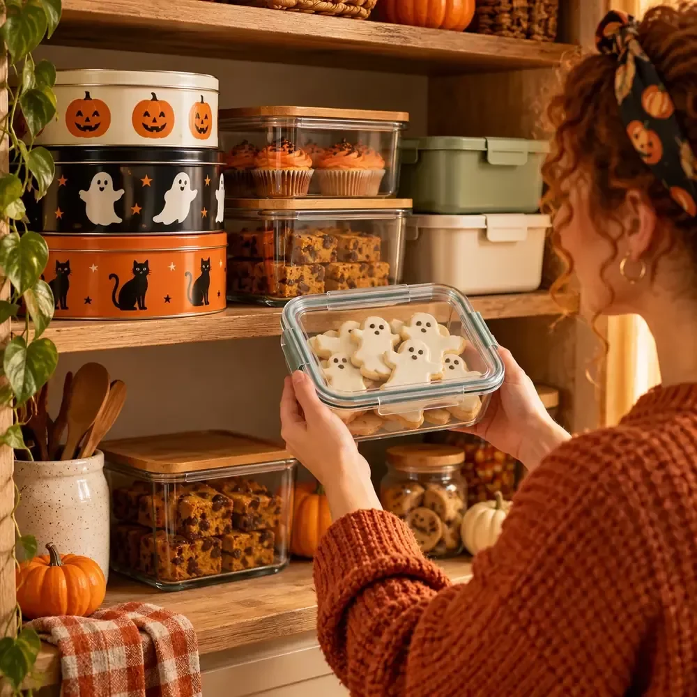 Halloween Treat Storage Steps