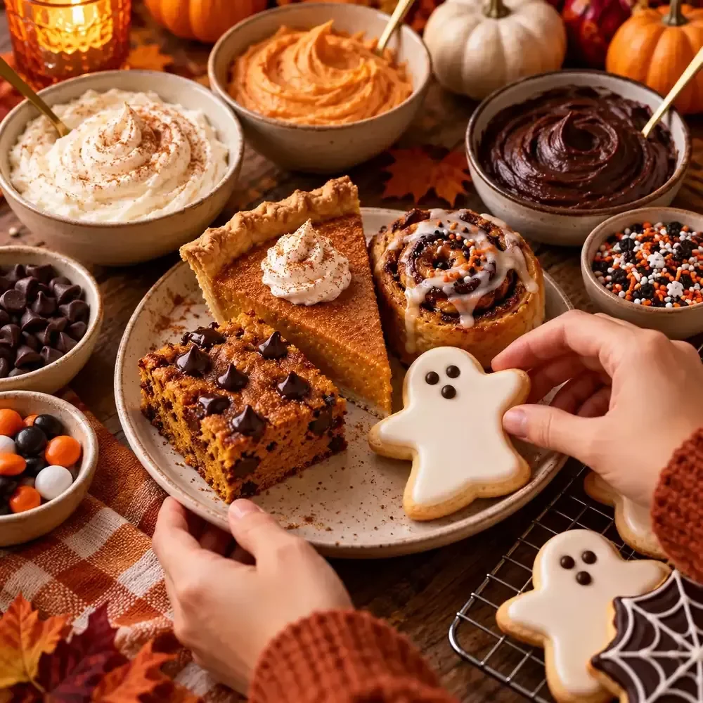 Halloween Dessert Table Setup