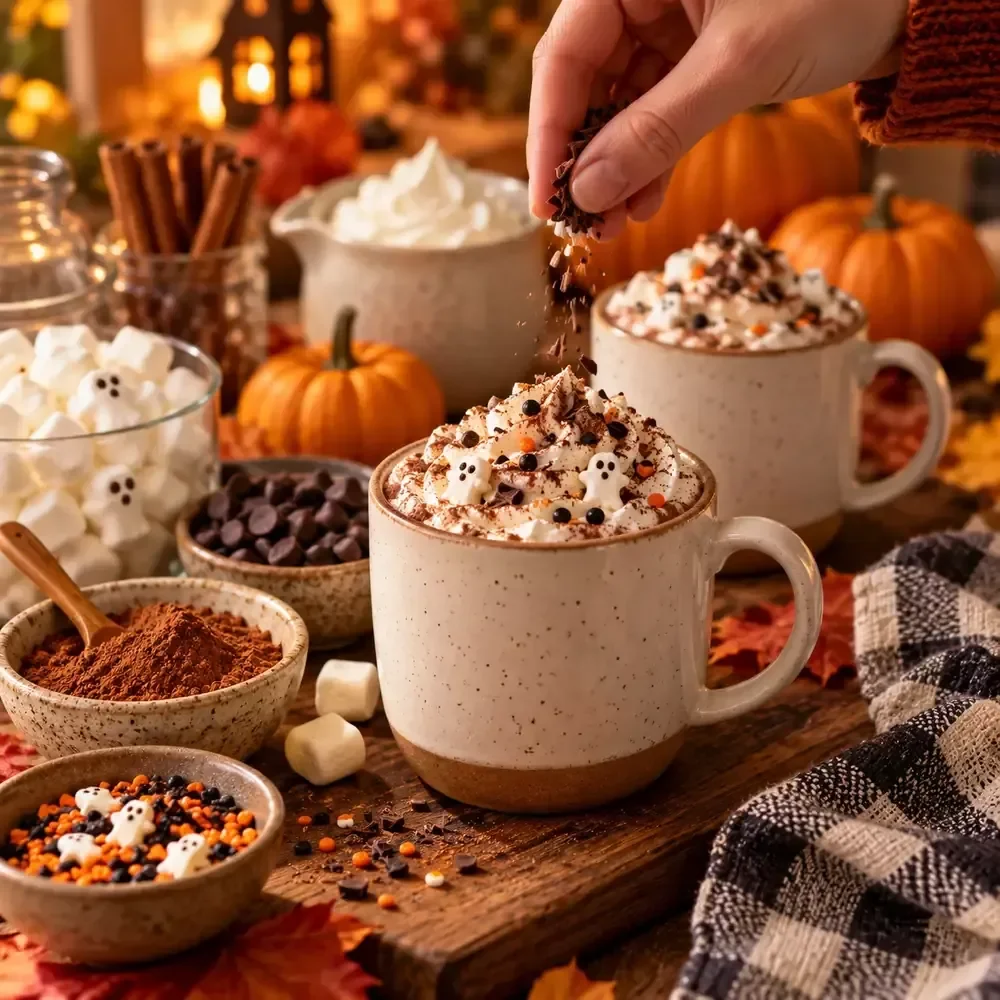 Spooky Hot Cocoa Bar Planner