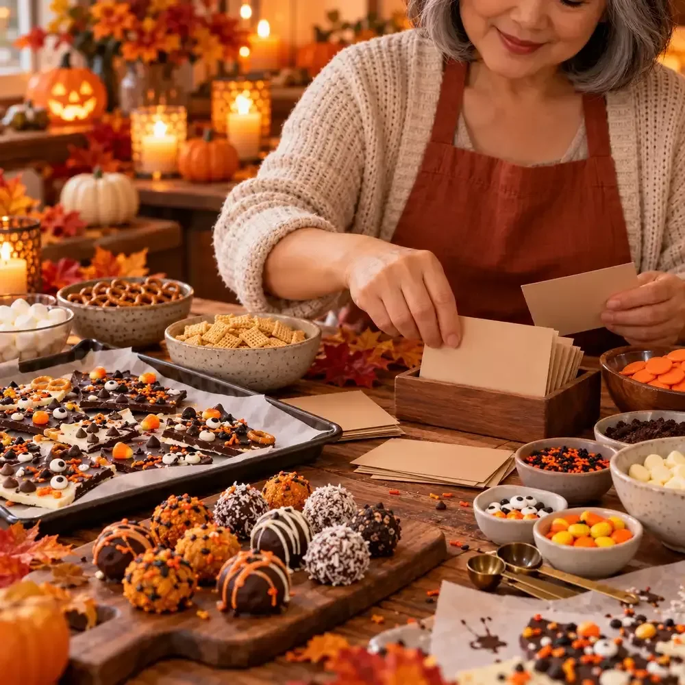 Easy No-Bake Halloween Recipe Organizer