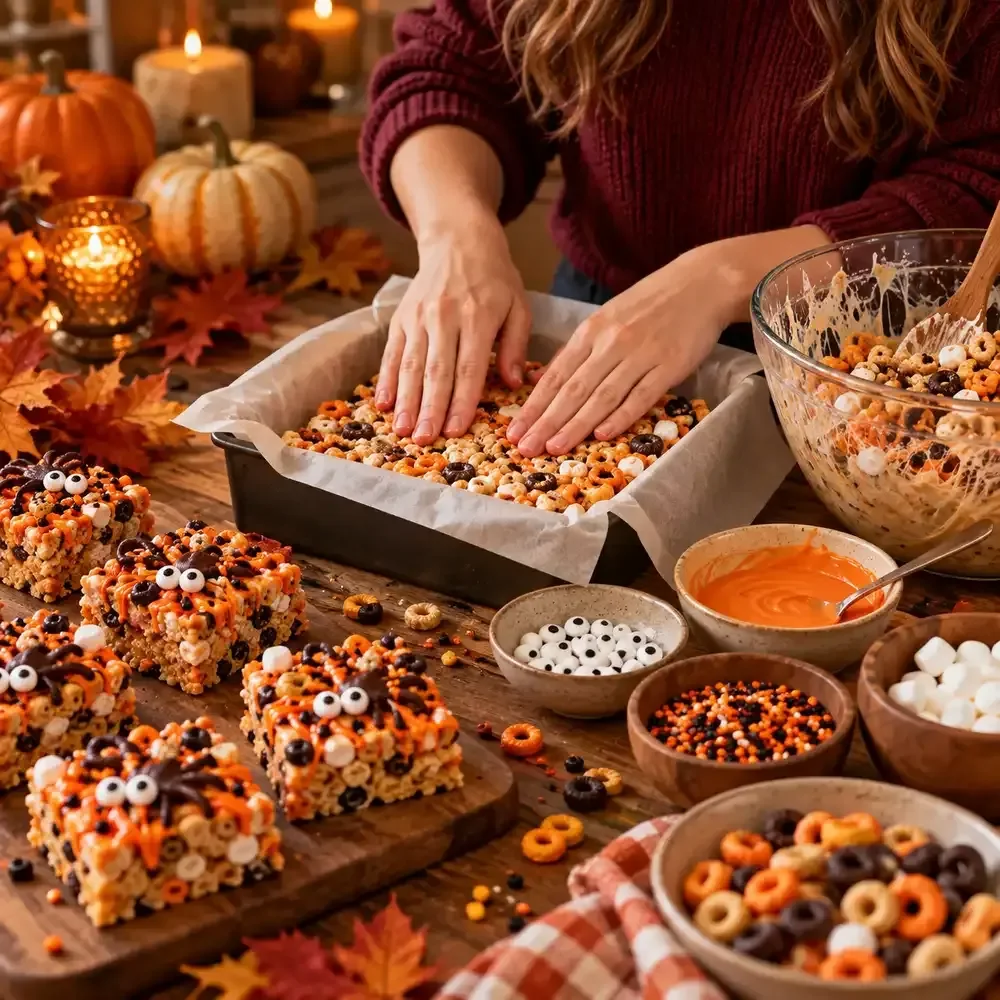 Spooky Cereal Treat Assembly Steps