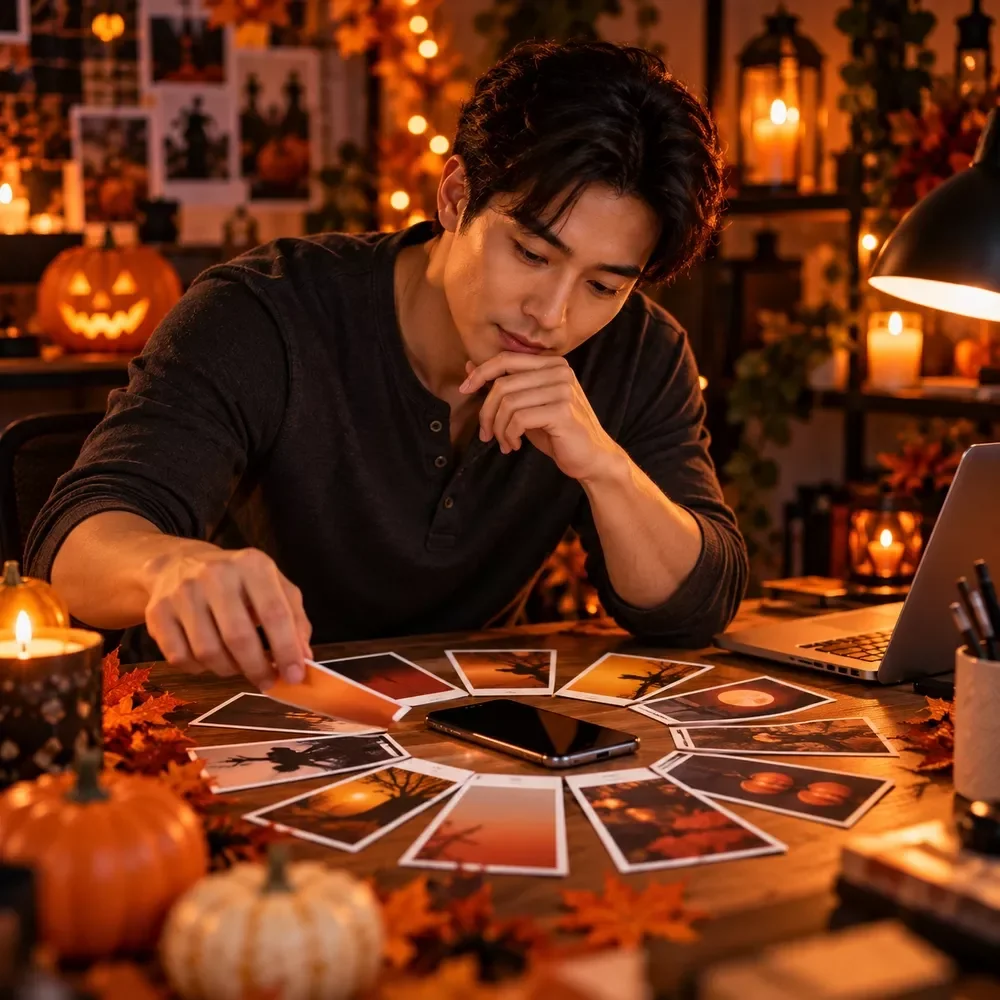 Caption Ideas Spinner for Halloween Posts