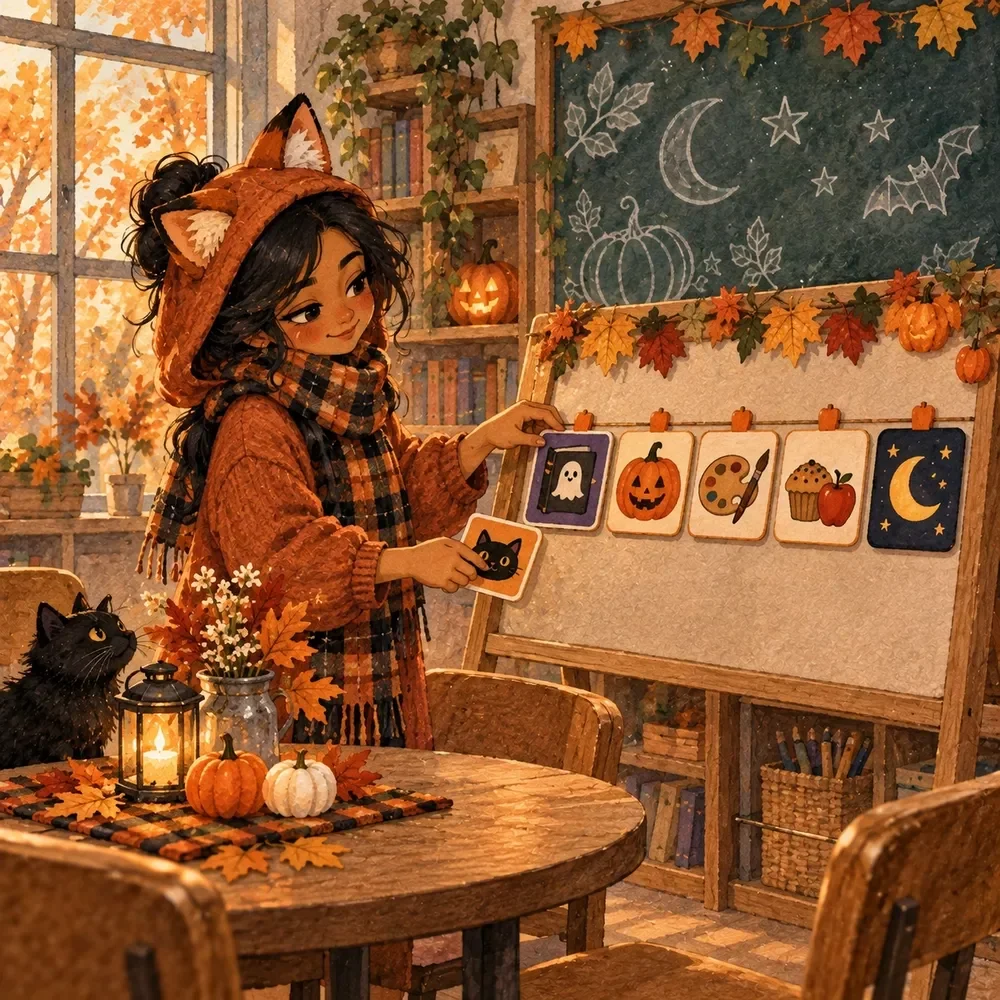 Sub Day Schedule Planner for Halloween