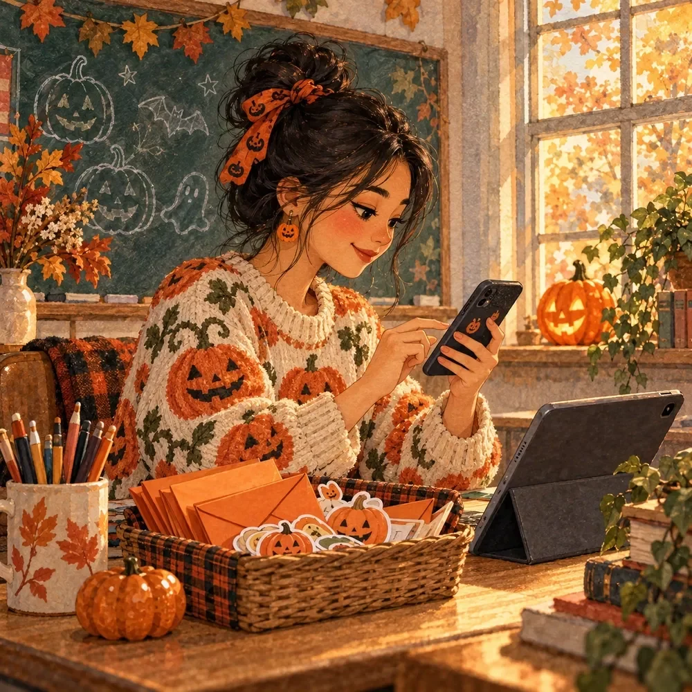 Parent Message Draft Tool for Halloween Announcements