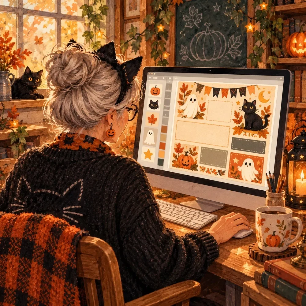 Class Newsletter Builder for Halloween Season