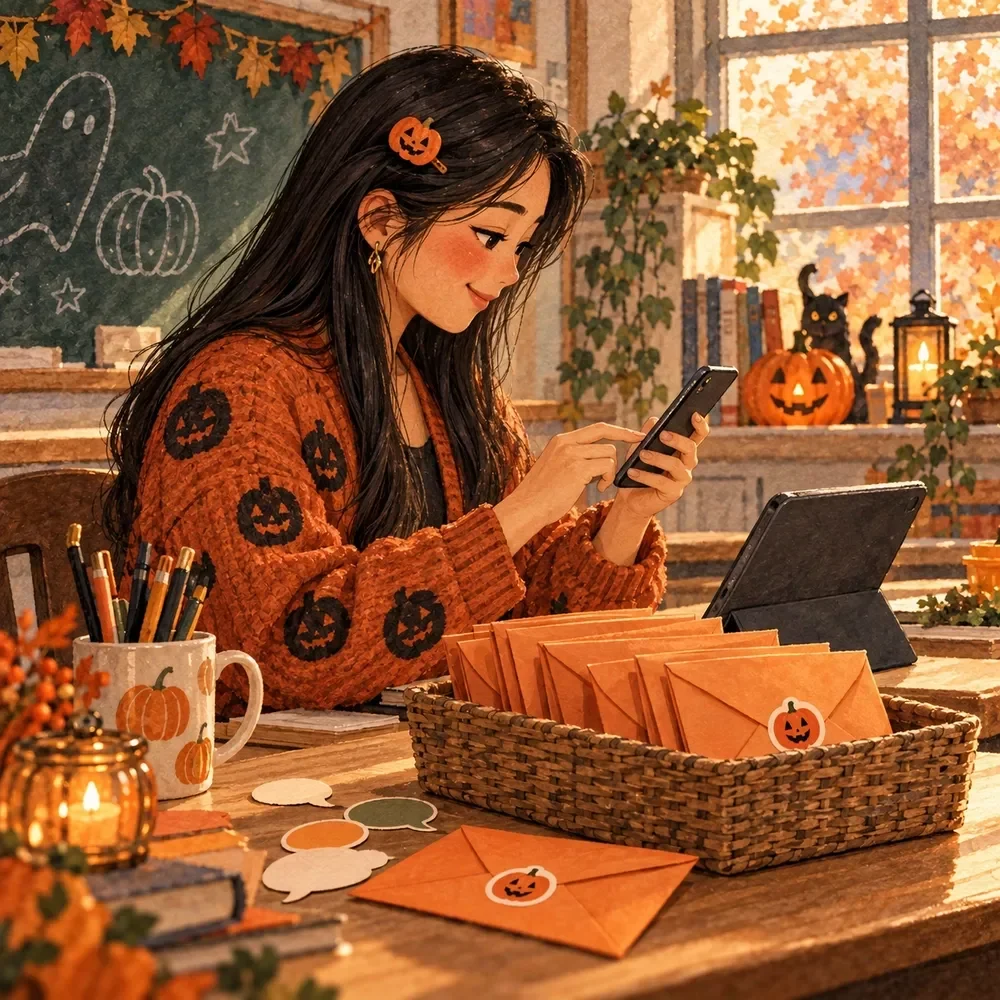 Parent Communication Kit for Teachers at Halloween