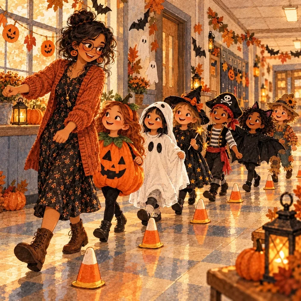 School Costume Parade Planner for Halloween