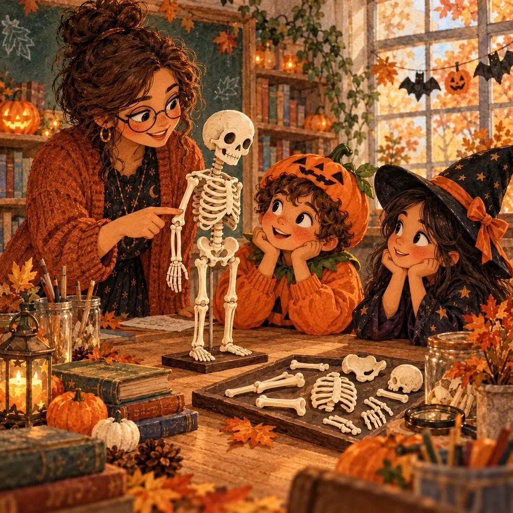 Skeleton Science Lesson for a Halloween Bones Unit
