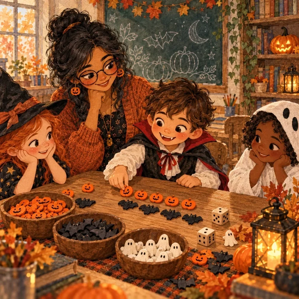 Spooky Math Word Problems Quiz for Halloween