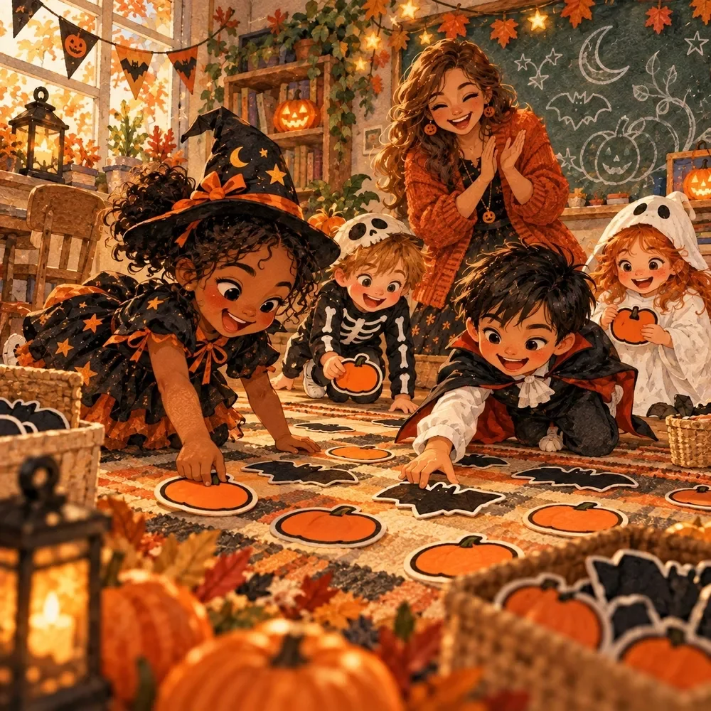 Sight Word Scramble Game for Halloween