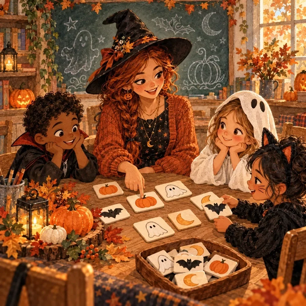 Spooky Spelling Test Builder for Halloween Words