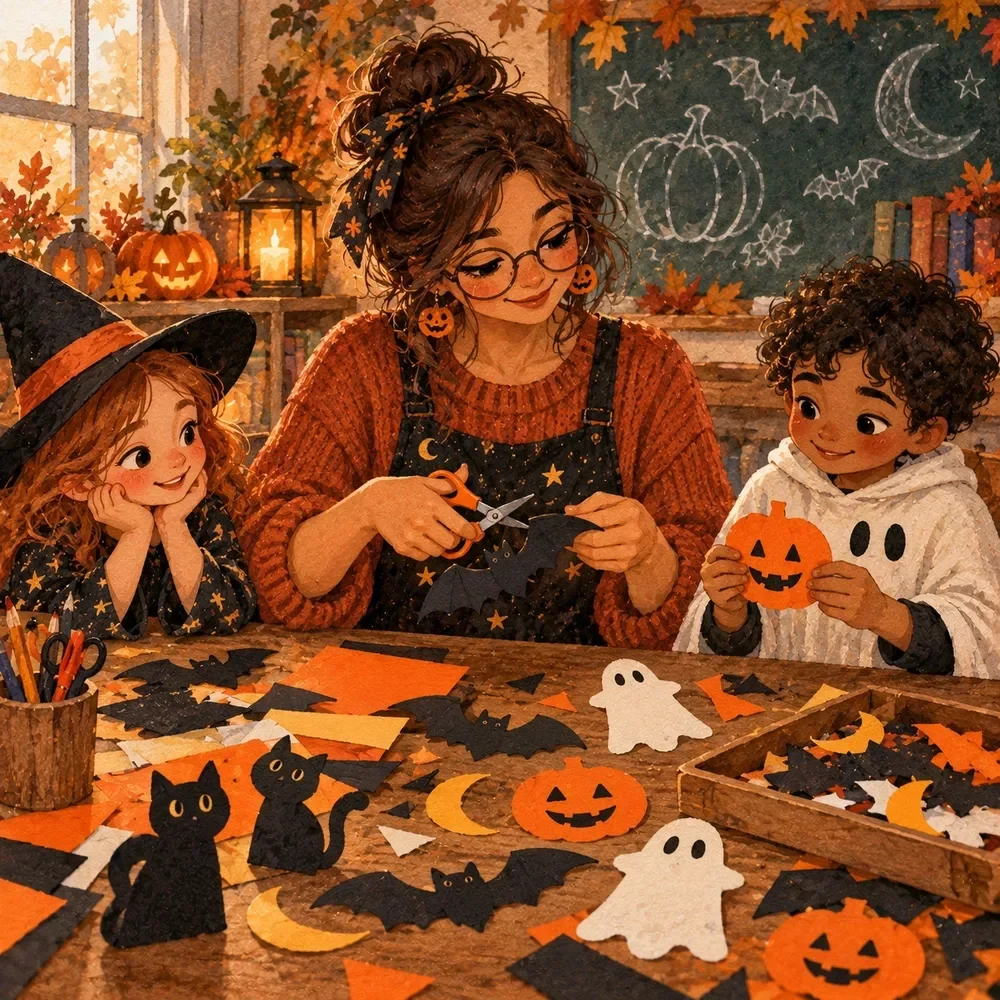Paper Craft Template Maker for Halloween Classrooms