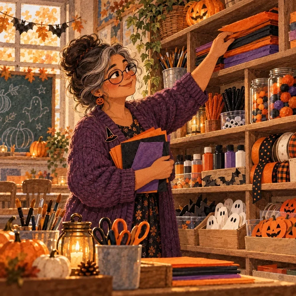 Craft Supply Checklist for Halloween Classroom Projects