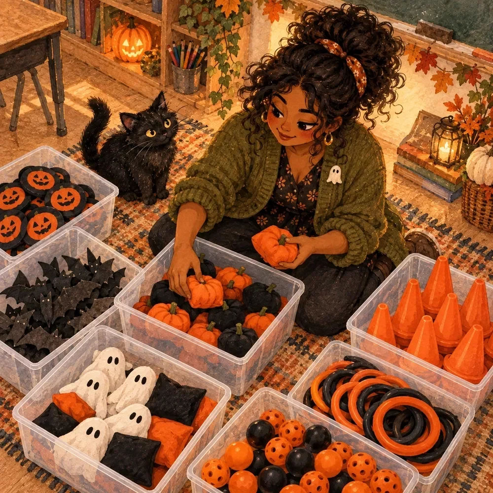 Activity Prep Checklist for Halloween Class Games