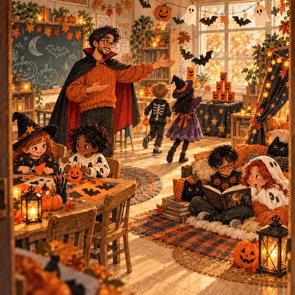Activity Station Rotation Planner for Halloween Day
