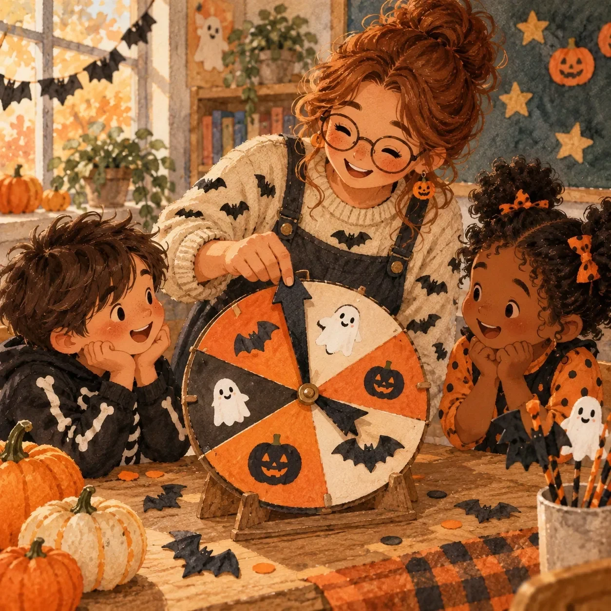 Class Party Games Spinner for Halloween