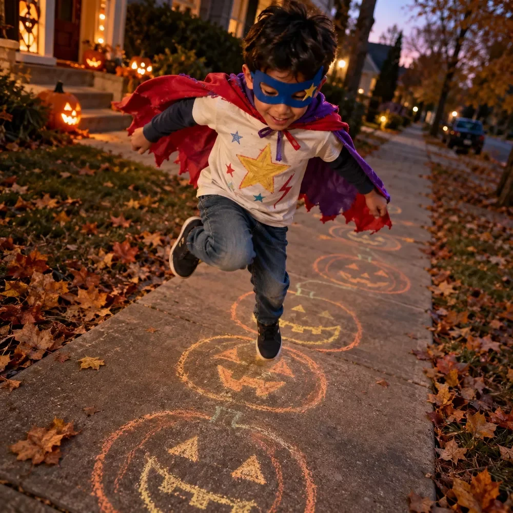Trick-or-Treat Costume Game for Kids