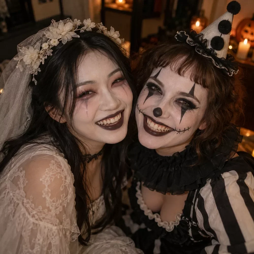 Ghoulish Makeup Look Match Game