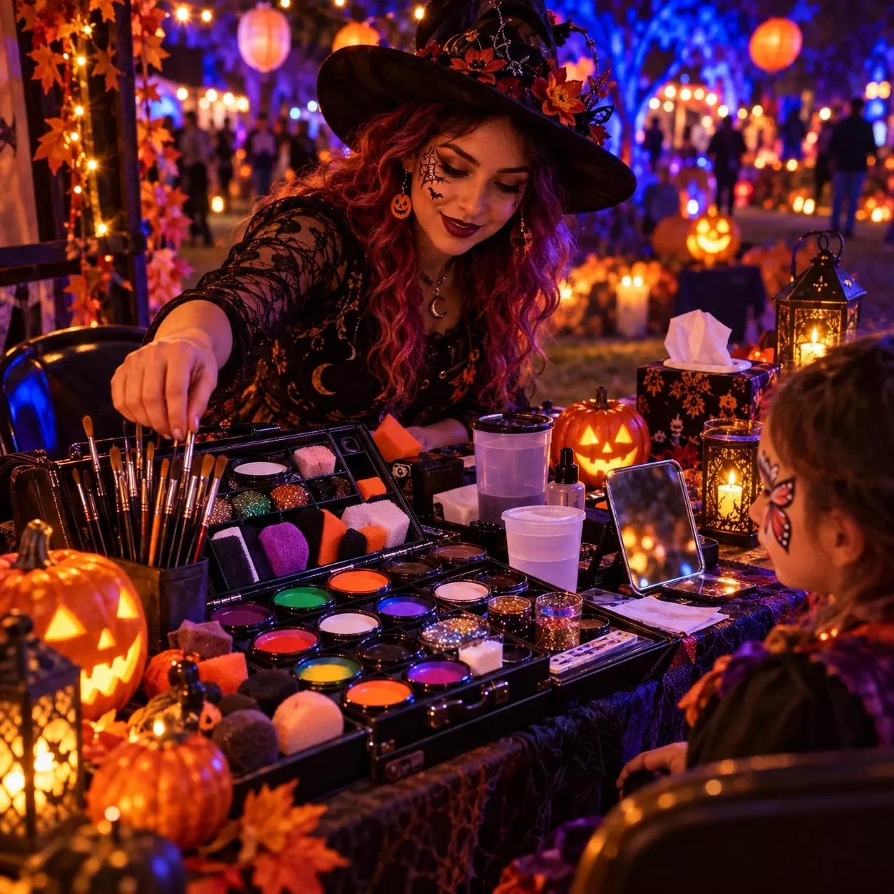 Halloween Face Painting Booth Kit
