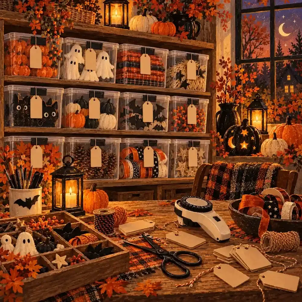 Halloween Storage Bin Label Maker