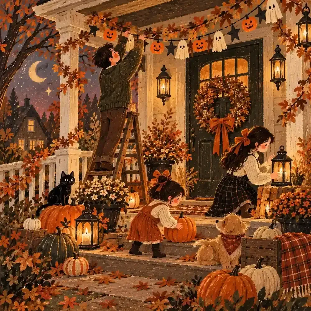 Family Halloween Decorating Day Planner