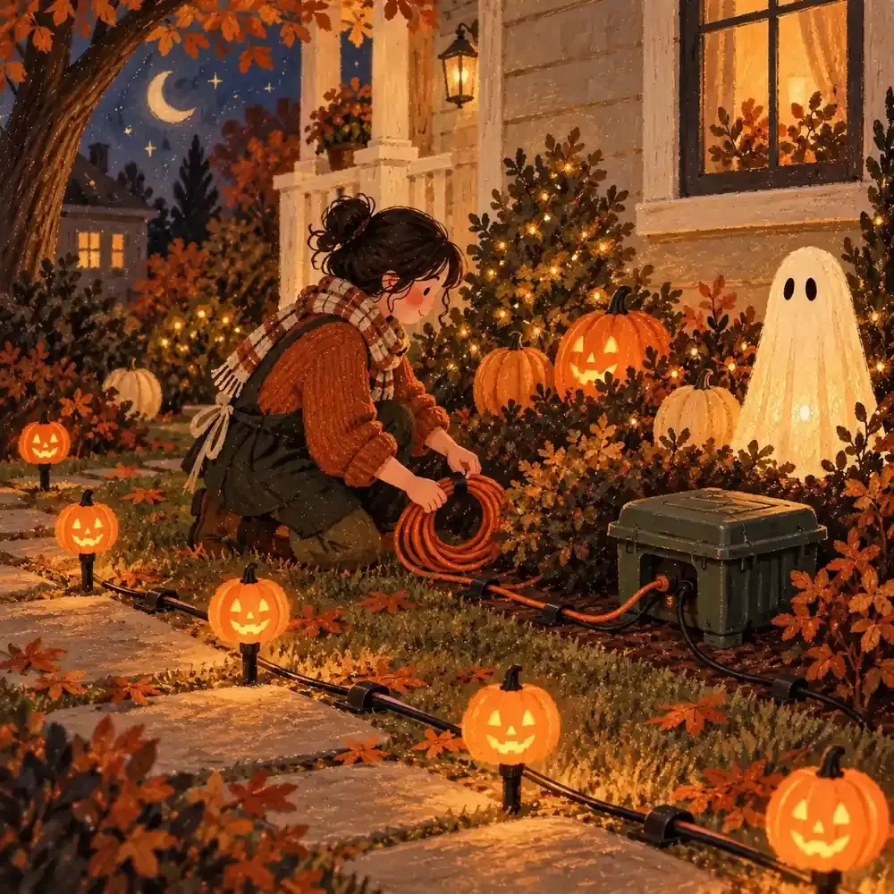 Halloween Lighting Setup Checklist