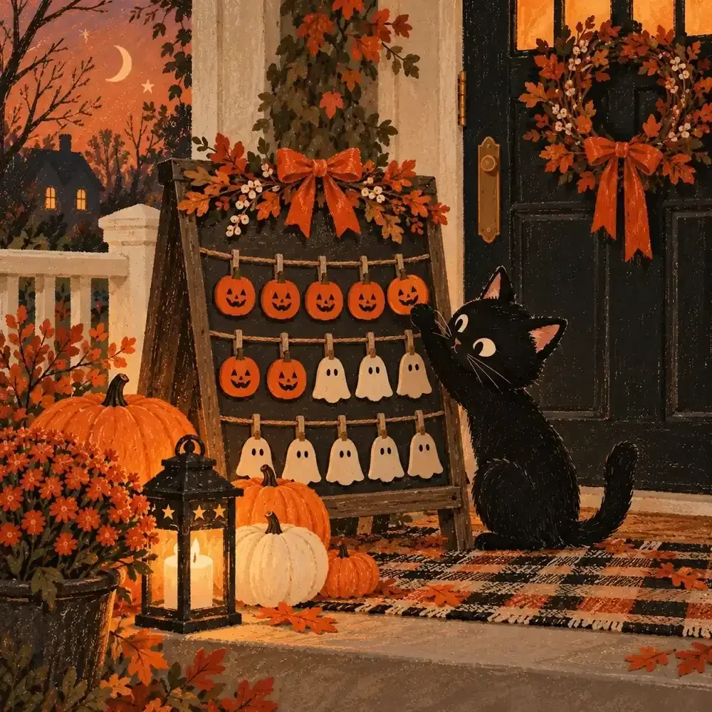 Halloween Porch Countdown Tracker