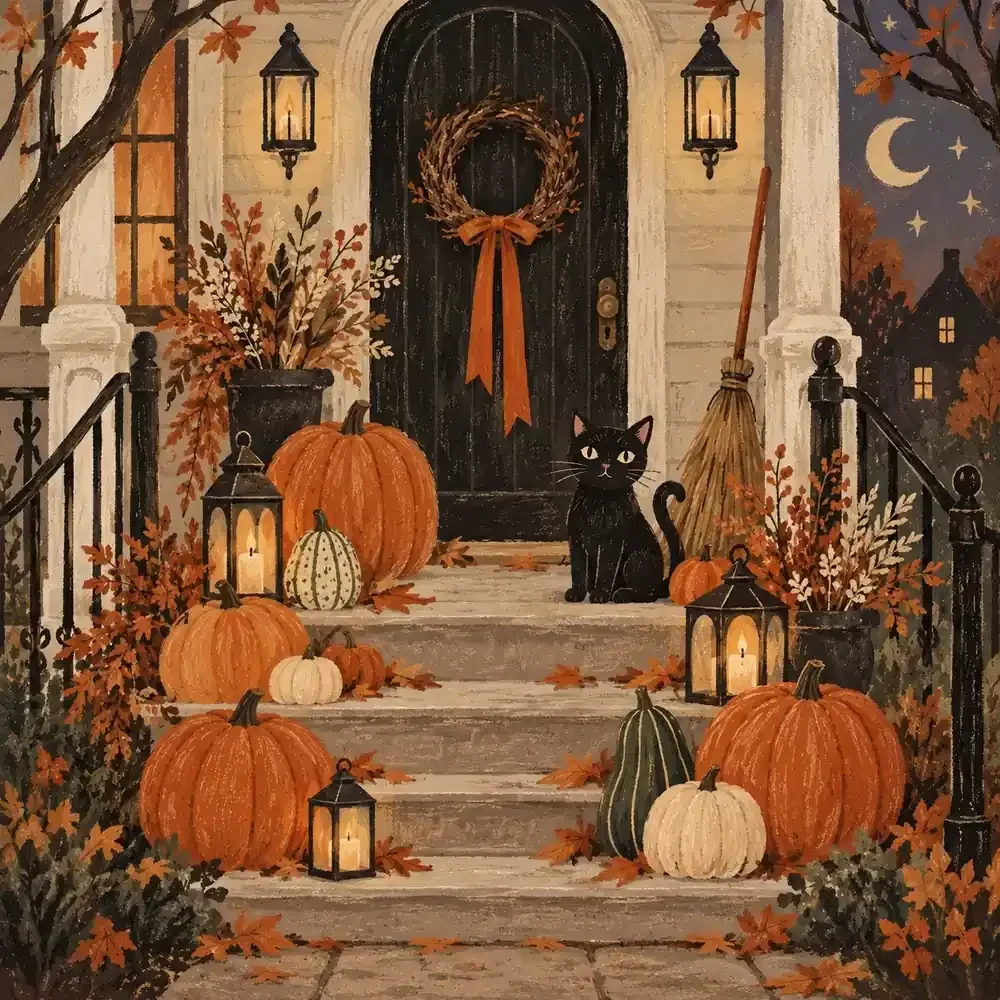 Pumpkin Arrangement Guide for Steps