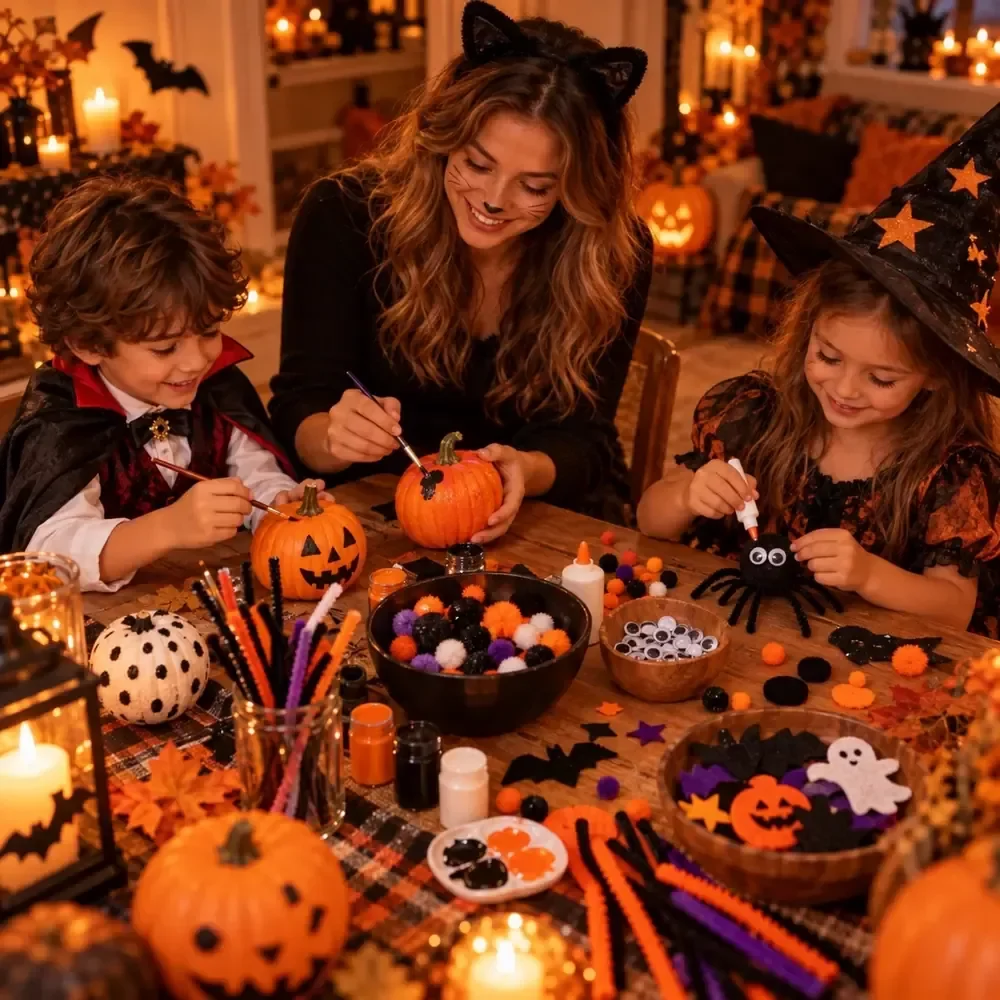 Kids' Halloween Craft Station Guide