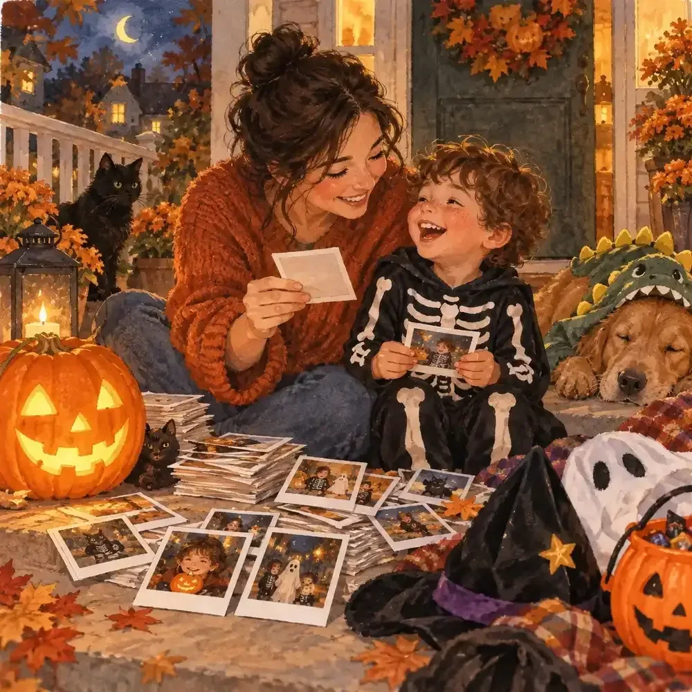 Photo Album Planner for Halloween Memories